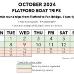 2024 10 OCT Flatford Boat Trips Timetable